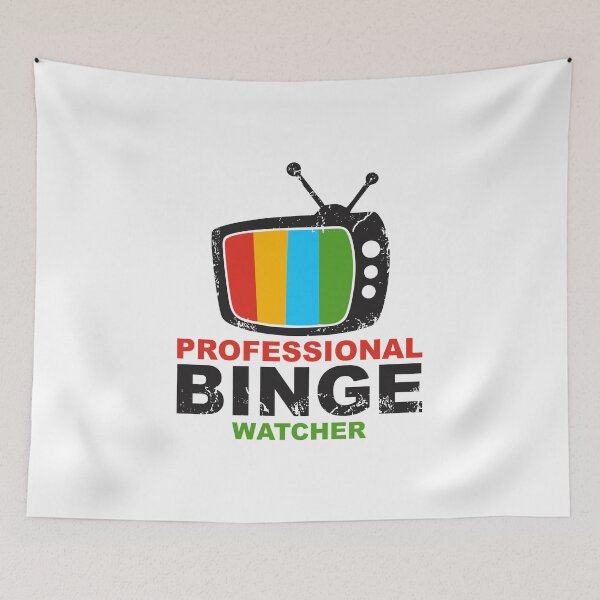 Artikelvorschau, Professioneller Binge Watcher lustiger Binge Watch Filmliebhaber entworfen und verkauft von hadleydesigns.