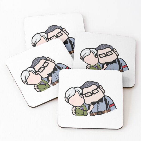 Item preview, Cute older couple / grandparents doodle designed and sold by TheDoodleFairy.