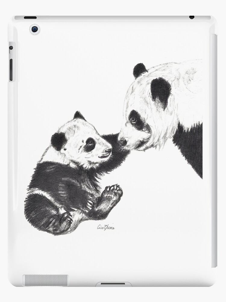 Mother And Baby Panda Ipad Case Skin By Lisacherie Redbubble