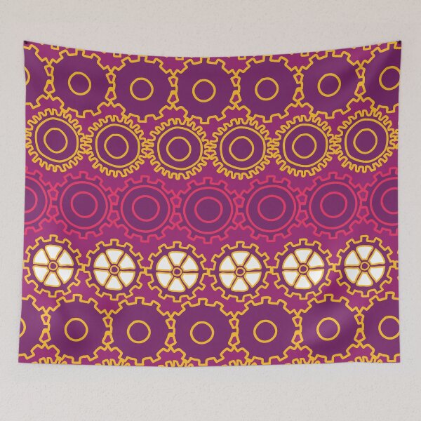 Item preview, Bright Colorful Doodle Gears designed and sold by Meg M Studio.