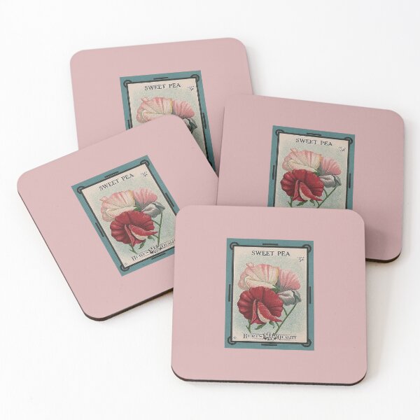 Item preview, Antique SWEET PEA Seed Packet Artwork designed and sold by FuzzyHoney.