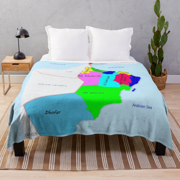 Item preview, Oman Governorates map Political Map of Oman names of the governorates neighboring countries with international borders خريطة سلطنة عمان السياسية  مع الحدود الدولية والادارية واسماء المحافظات  designed and sold by mashmosh.