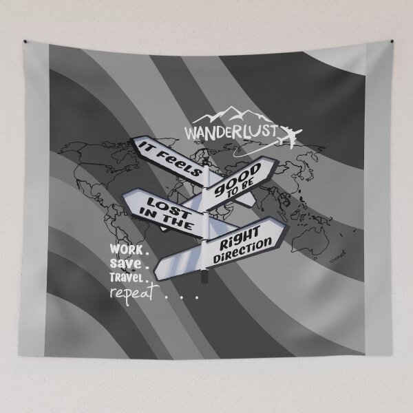 Item preview, Wanderlust - It feels good to be lost in the right direction designed and sold by GR8DZINE.