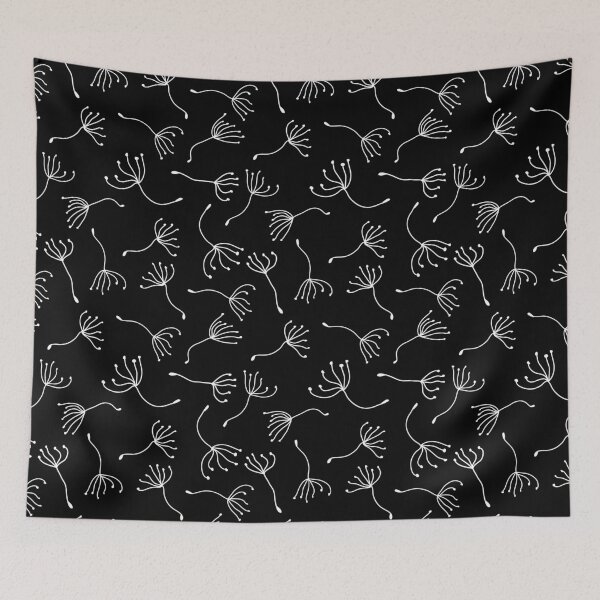 Item preview, Dandelion Fluff Black and White designed and sold by Meg M Studio.