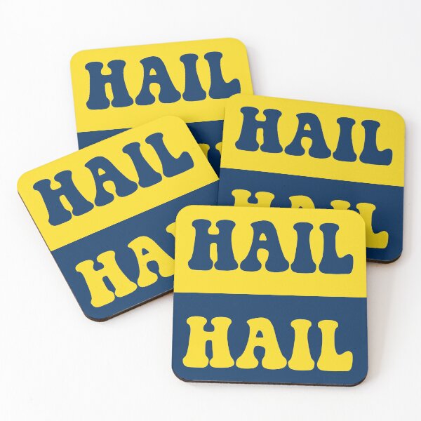 Hail Umich Coasters (Set of 4)