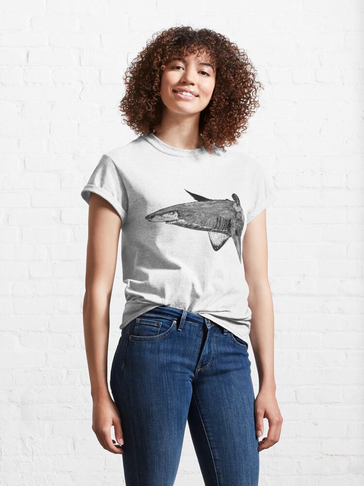 Alternate view of Rel the Grey Nurse Shark Classic T-Shirt