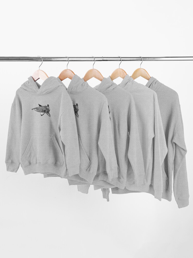 Alternate view of Rel the Grey Nurse Shark Kids Pullover Hoodie