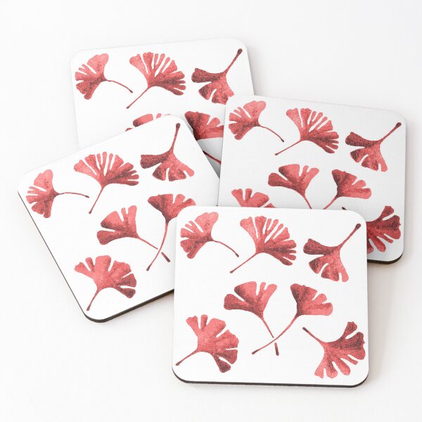 Item preview, Red Ginkgo Leaves  designed and sold by zibziby.