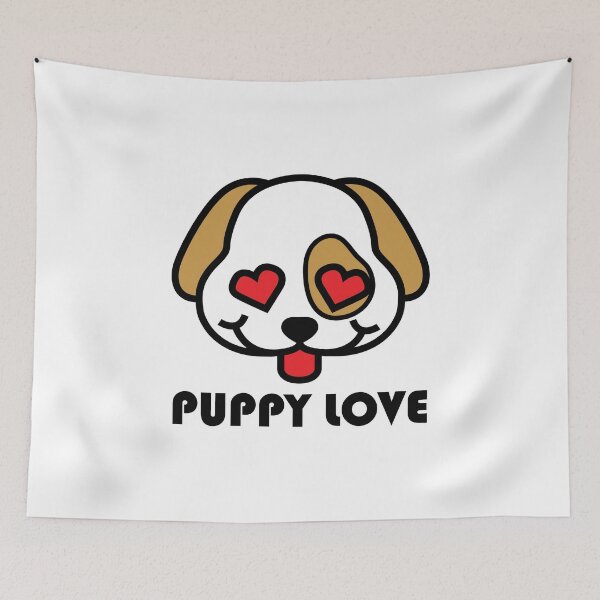 Item preview, Puppy Love Funny Dog Heart Eyes designed and sold by nikkidawn74.