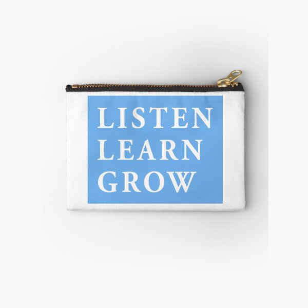 Aperçu de l'œuvre listen learn grow créée et vendue par QuoteSpirations.