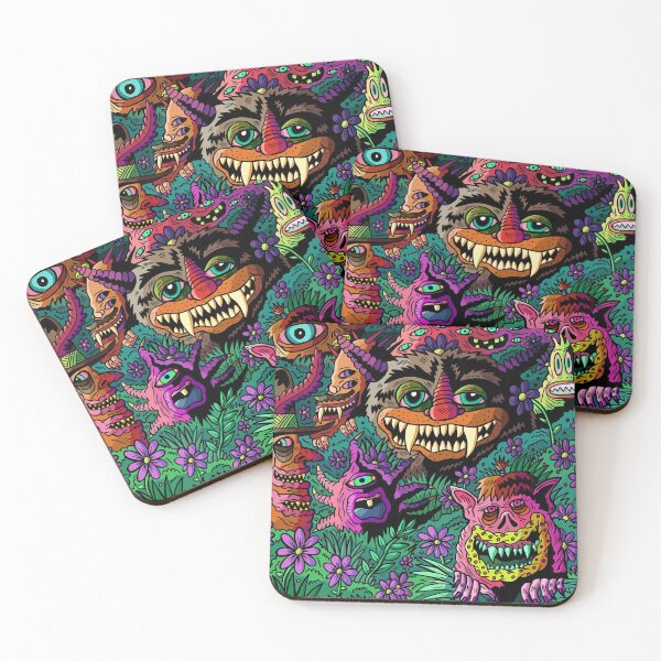 Item preview, monsters in forest designed and sold by spiralcat.