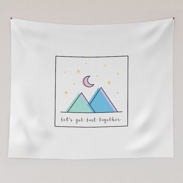 Item preview, Pastel Mountains - Let's Get Lost Together designed and sold by MaplewoodMerch.