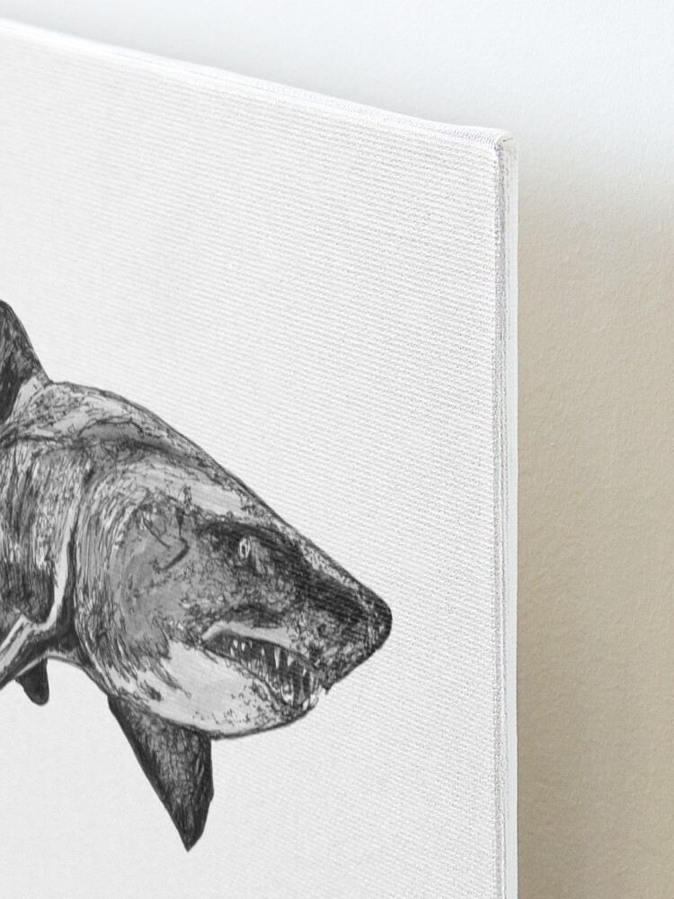 Alternate view of Mark the Grey Nurse Shark Mounted Print