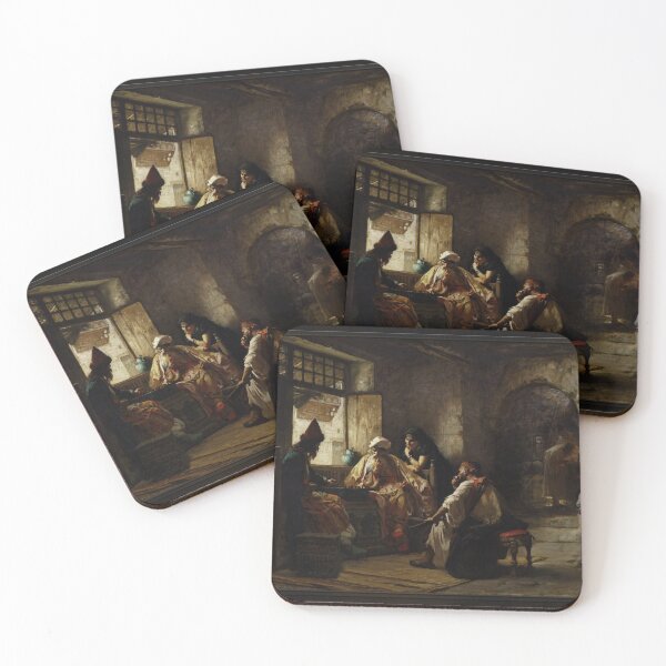 Item preview, An Interesting Game by Frederick Arthur Bridgman Fine Art Old Masters Reproduction designed and sold by Xzendor7 Digital Art Creations.