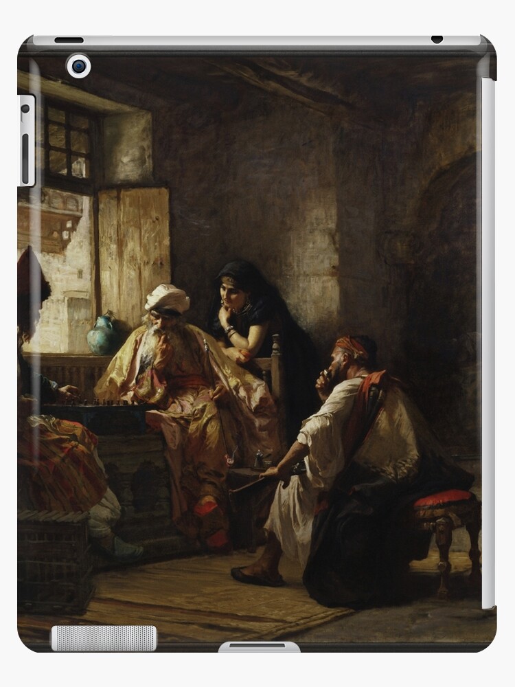 The Game of Chess - Frederick Arthur Bridgman Paintings