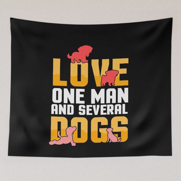 Item preview, love one man and several dogs designed and sold by redshirtz.