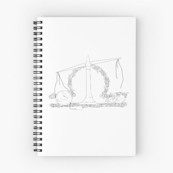 Item preview, Libra Scales - Black and White designed and sold by Qur0w.