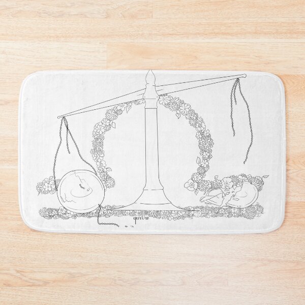 Item preview, Libra Scales - Black and White designed and sold by Qur0w.