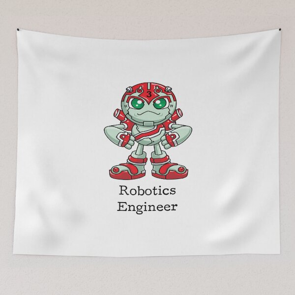 Item preview, Robotics Engineer Cartoon Engineering Robots designed and sold by ProjectX23.