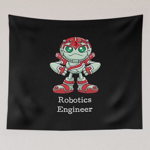 Item preview, Robotics Engineer Cartoon Engineering Robots designed and sold by ProjectX23.