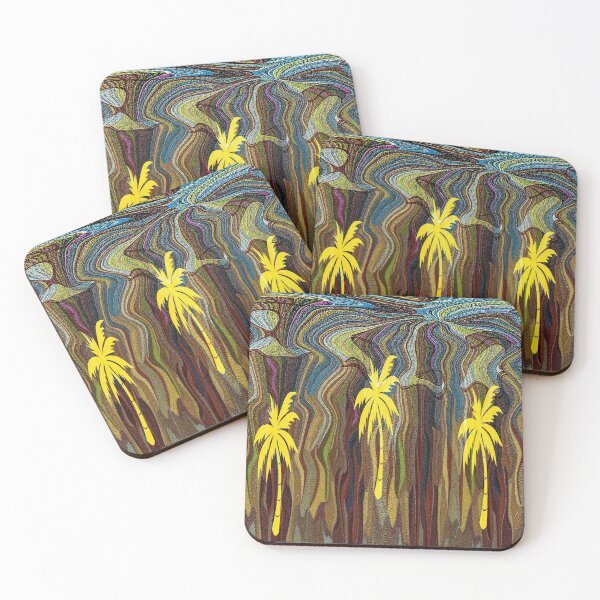 Item preview, palm tree and abstract design colorful designed and sold by hutofdesigns.