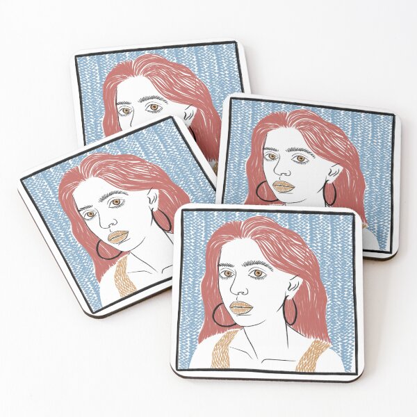 Item preview, Layered Patterns Woman Portrait designed and sold by kalisteananda.
