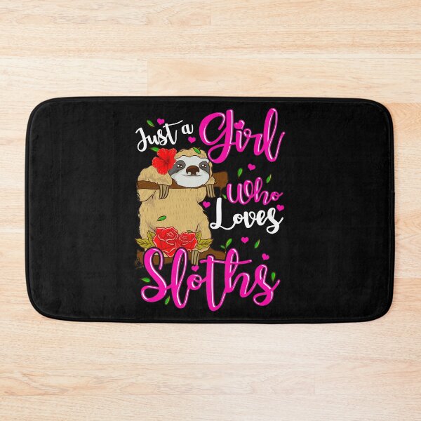 Item preview, Cute Just A Girl Who Loves Sloths designed and sold by perfectpresents.