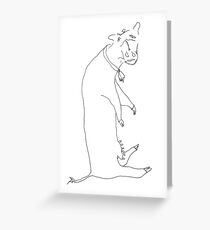 utterly exhausted Greeting Card