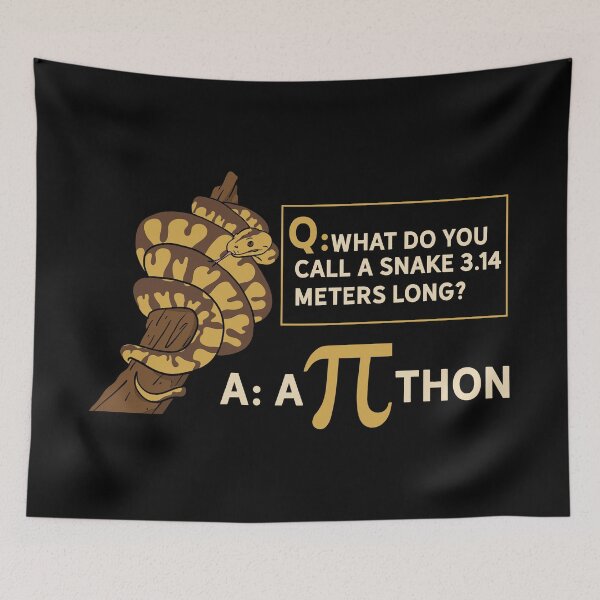 Item preview, Funny Math Humor Pi Day Algebra - Python Snake   designed and sold by Sandra78.