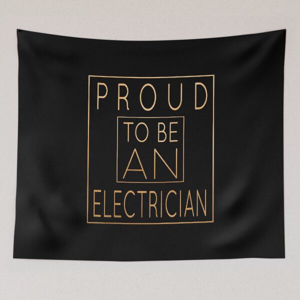 Item preview, Proud To Be A Electrician - Funny Electric print designed and sold by Grabitees.
