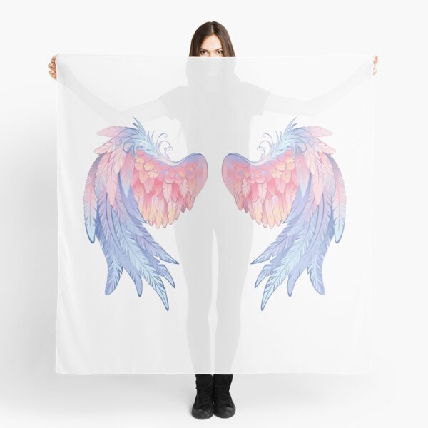 SILVER METALLIC ANGEL SCARVES