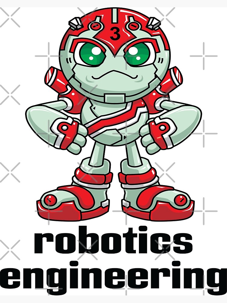 Lámina Fotográfica Ingeniería Robótica Ingeniero De Dibujos Animados Robots De Projectx23 3148
