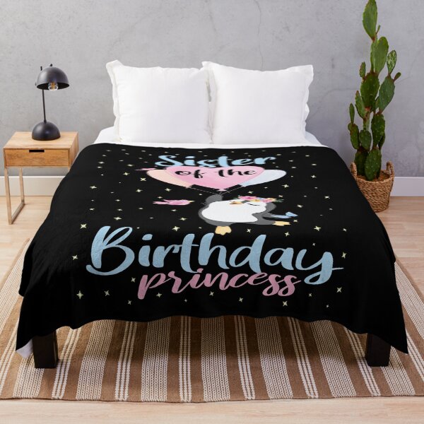 Item preview, Sister Of The Birthday Princess Penguin Girls B-day Party product designed and sold by Grabitees.