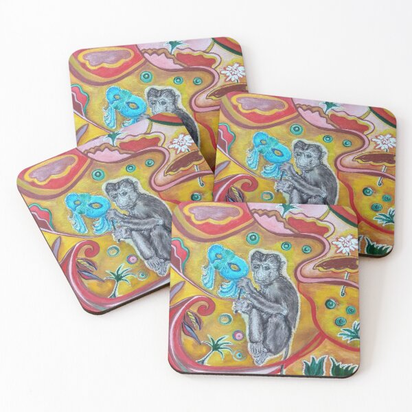 Item preview, Masquerade.Monkey. Oil painting. designed and sold by MariaSibireva.