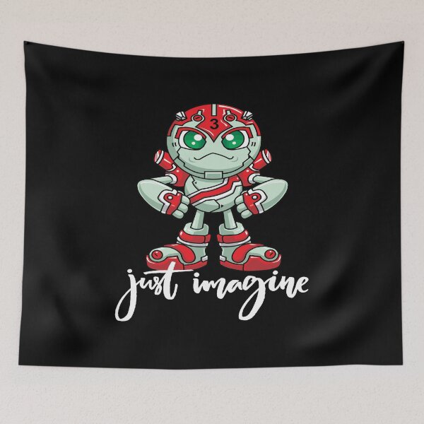 Item preview, Robot Just Imagine Robotic Artificial Intelligence Robotics I Love Building Robots Cartoon designed and sold by ProjectX23.
