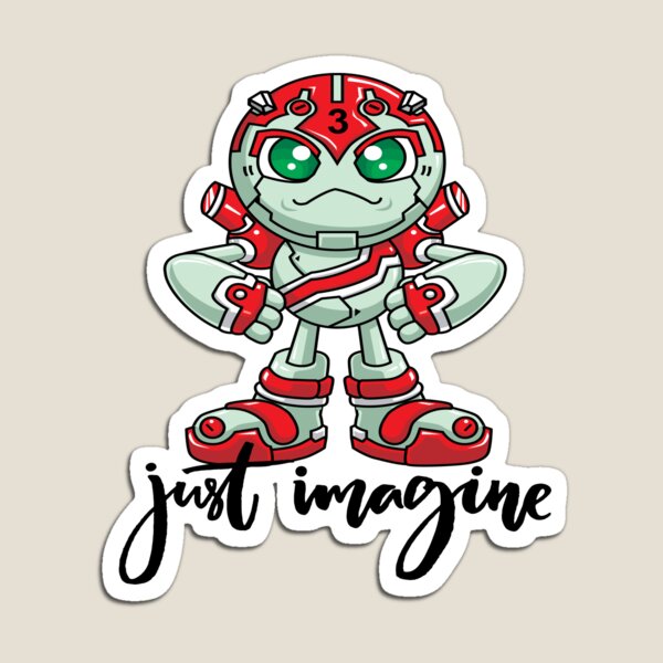 Aperçu de l'œuvre Robot Just Imagine Robotique Intelligence Artificielle Robotique J'aime Construire des Robots Dessin Animé créée et vendue par ProjectX23.