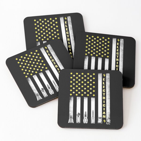 Item preview, Patriotic Electrician American Flag designed and sold by Captain Mood.