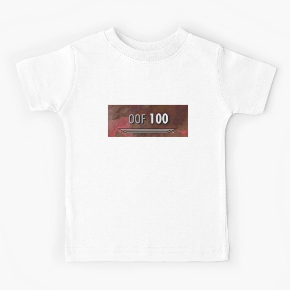 100 Oof Skyrim Kids T Shirt By Brookerino Redbubble - roblox nekomancer shirt