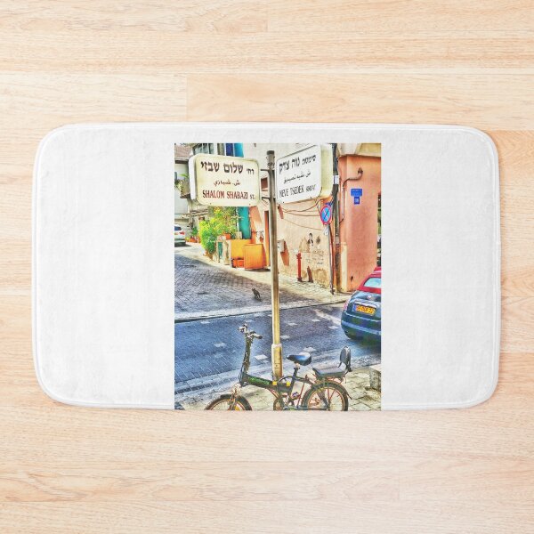 Item preview, Shabazi & Neve Tzedek TLV Street Signs designed and sold by TLV Street Signs.