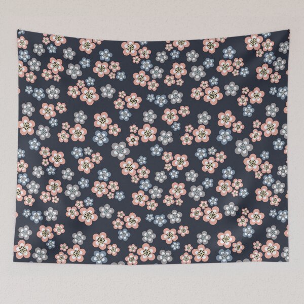 Item preview, Ditsy Floral Pattern Navy Blazer designed and sold by NadineLeemeijer.
