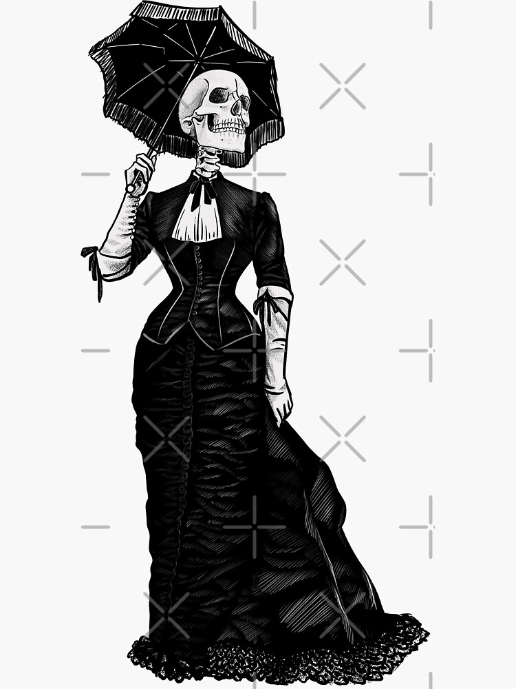 Thumbnail 3 of 3, Sticker, Copy of Lady Death Red designed and sold by HollyPierson.