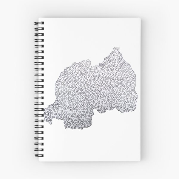 Item preview, Rwanda map illustration designed and sold by acediscovery.