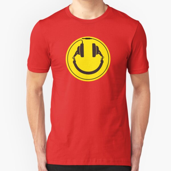 Headphones wire plug Slim Fit T-Shirt