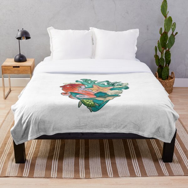 My Heart Belongs To The Ocean #4 Throw Blanket