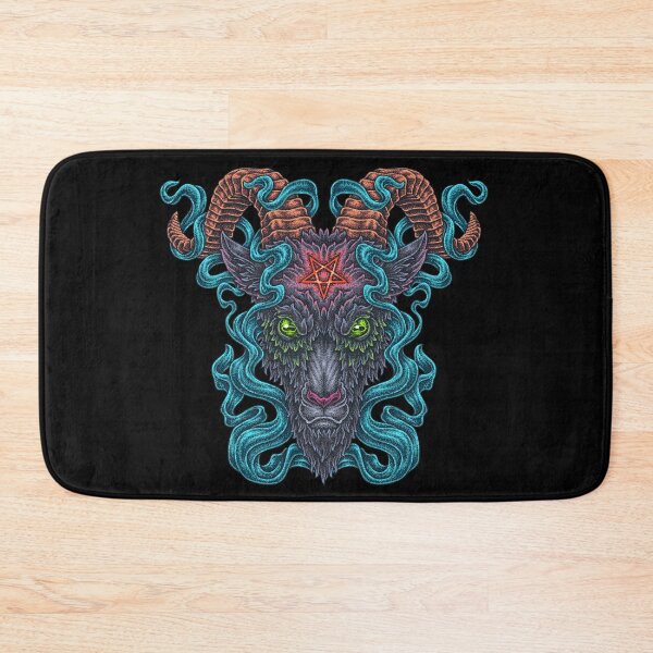 Item preview, Black Philip Satanic Goat Old School Tattoo designed and sold by Isolde Gravieraine.