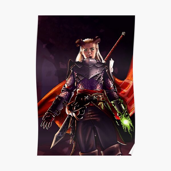 Eva the Qunari warrior Poster