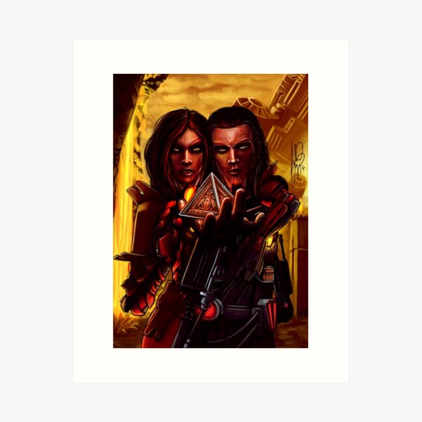 Sith twins selfie Art Print
