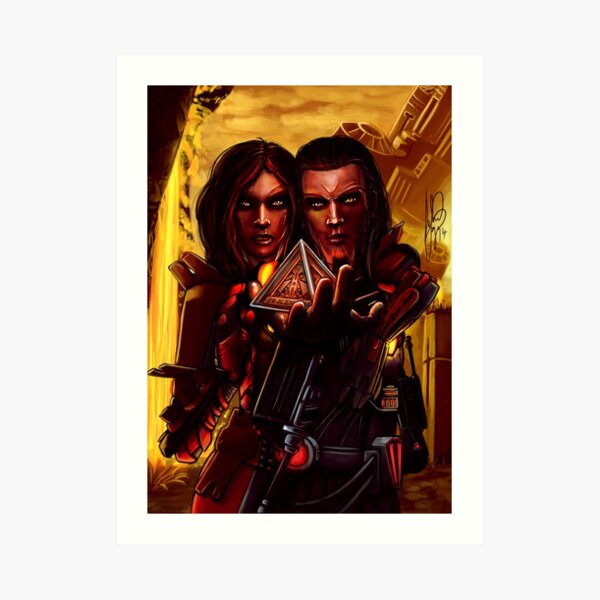 Sith twins selfie Art Print