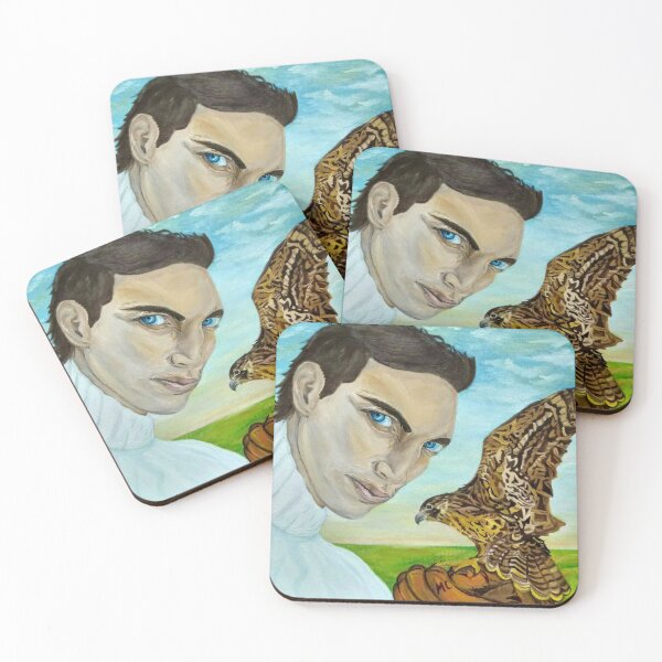 Item preview, "Peale's (Peregrine) Falcon and the Portrait of a Man". designed and sold by MariaSibireva.