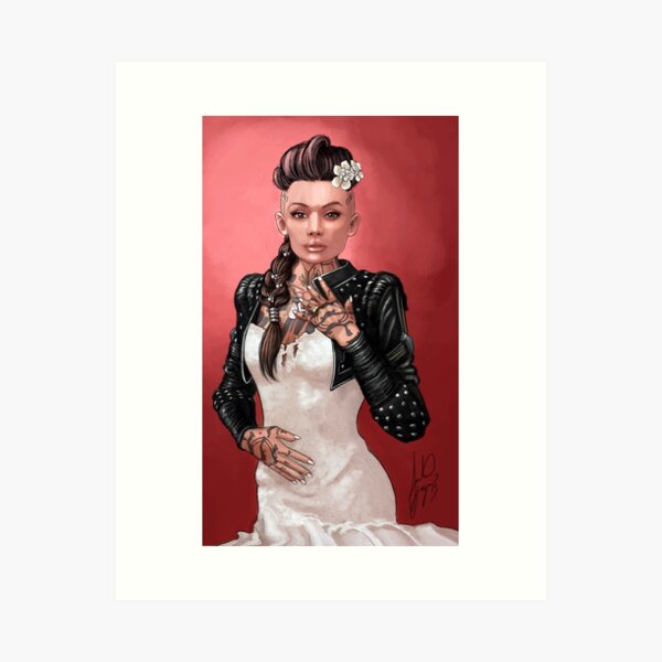 Jack's wedding dress. Art Print